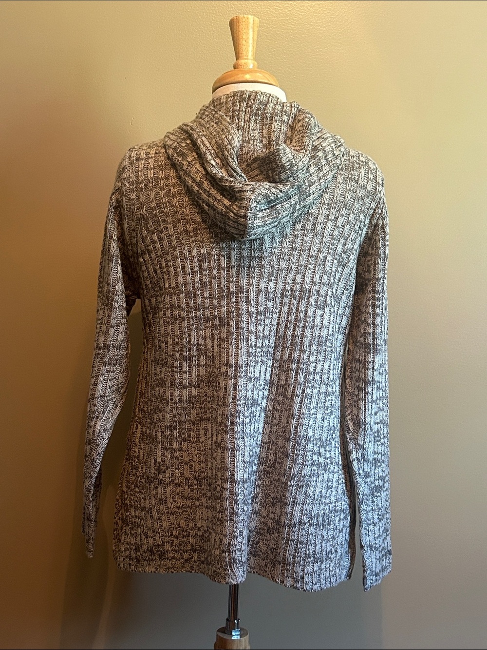 NWT Effeci Knit Cardigan with Hood - Picture 4 of 5